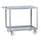 Little Giant Welded Service Cart, 1200 lb Cap, 2 Shelf, Flush Top, 5" Poly, Brakes LG2448BRK - alternate 1
